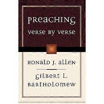 Preaching Verse By Verse - Ronald J. Allen - Paperback - en Book