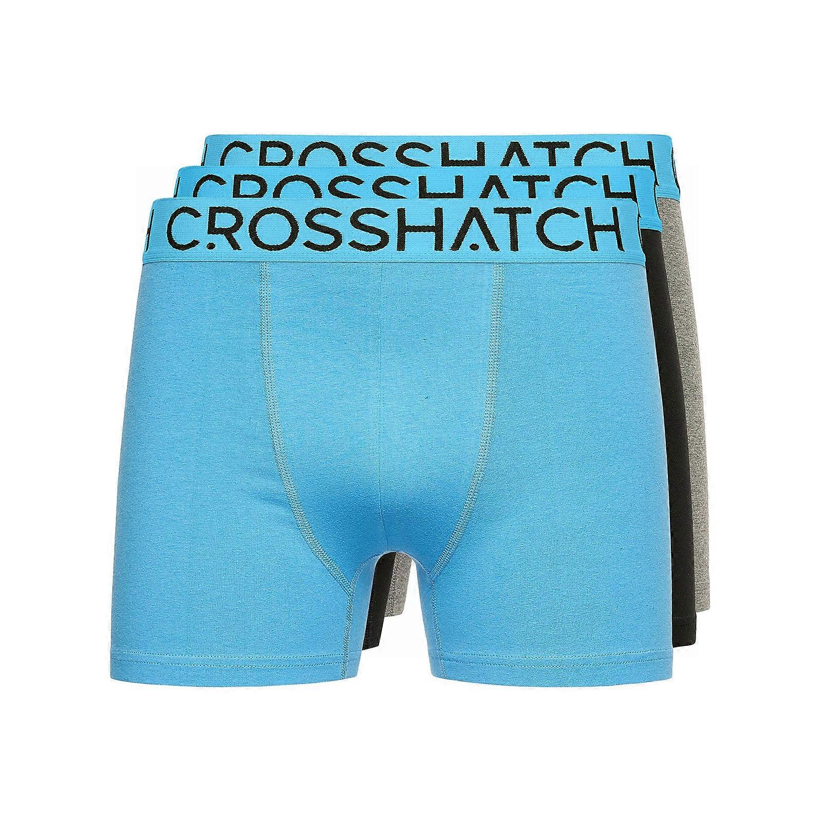 Crosshatch Knightling Boxer Shorts (3 Pack) Blue