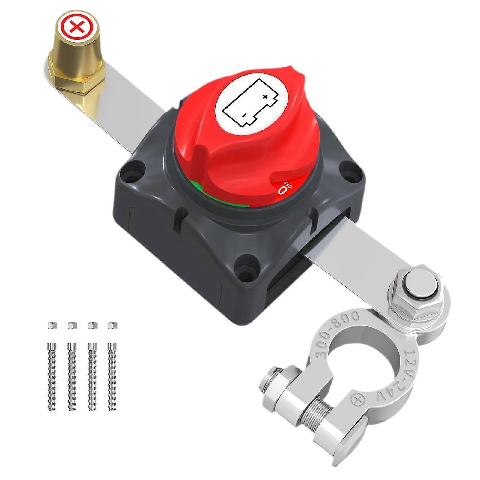 Battery Quick Disconnect Circuit Breaker Isolator for Vehicle Car RV Boat Marine Battery Power Cut