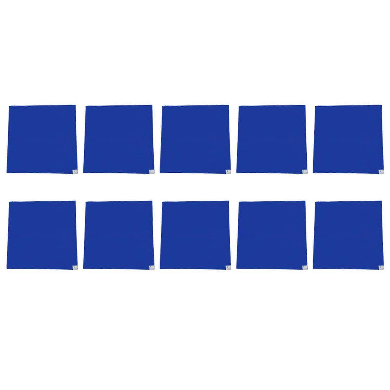 10Pcs Cleanroom Sticky Mat 30-Layers Blue High Viscosity Adhesive Pad for Laboratories 18x36in