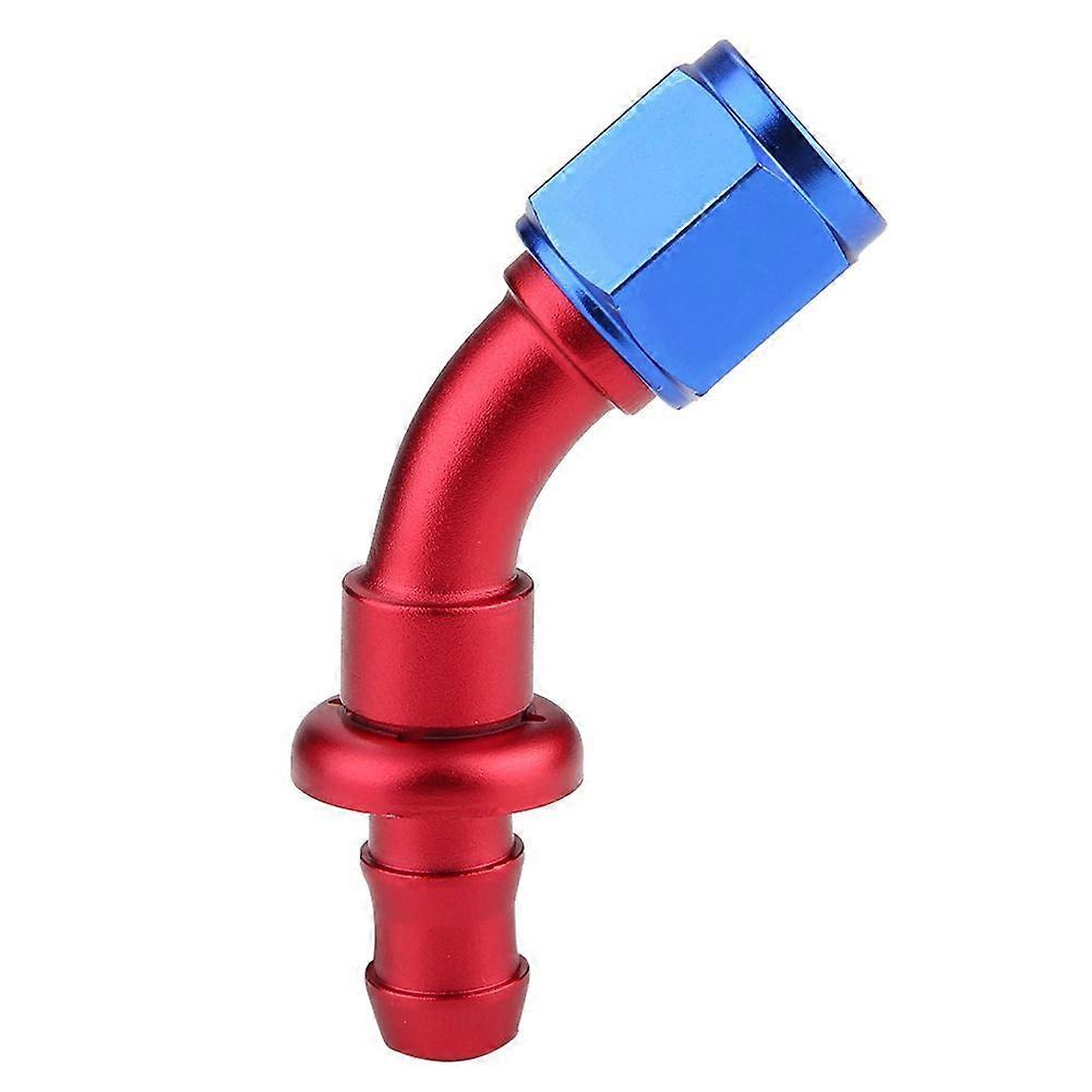 AN6 45 Degree Push On Twist Lock Oil Gas Fuel Line Hose End Male Fitting