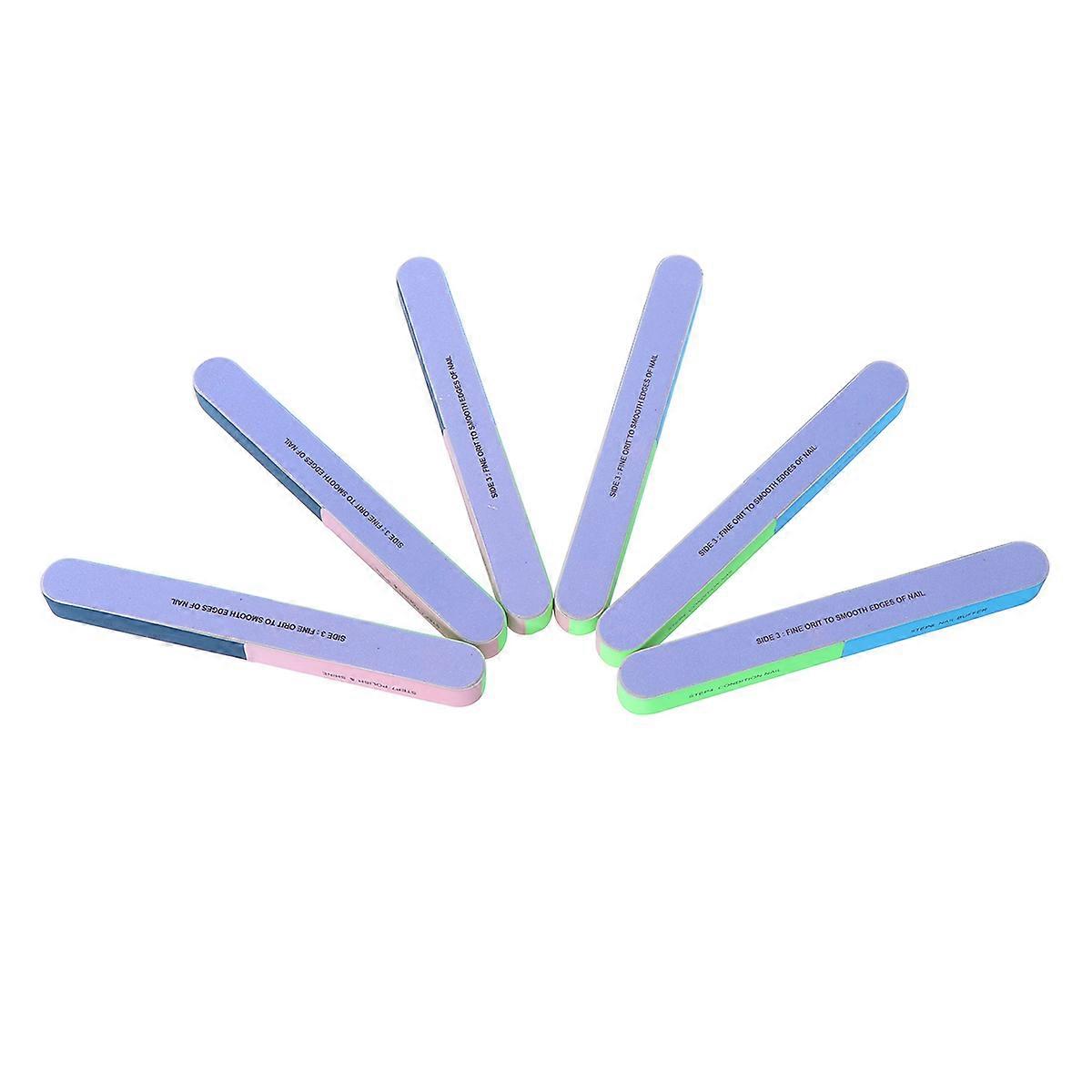 Nail File Board for Filing 6Pcs Nail Files Board Sanding Blocks