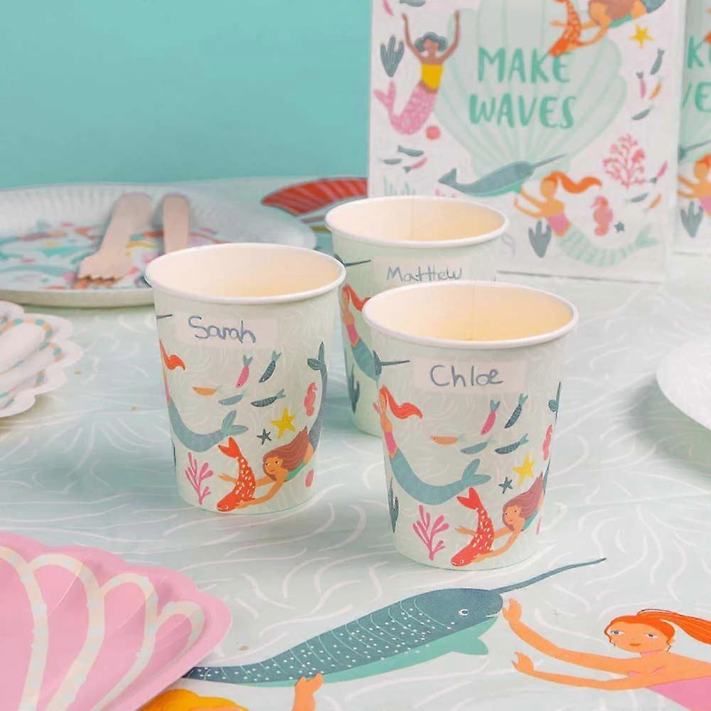 Mermaid Waves Party Cups