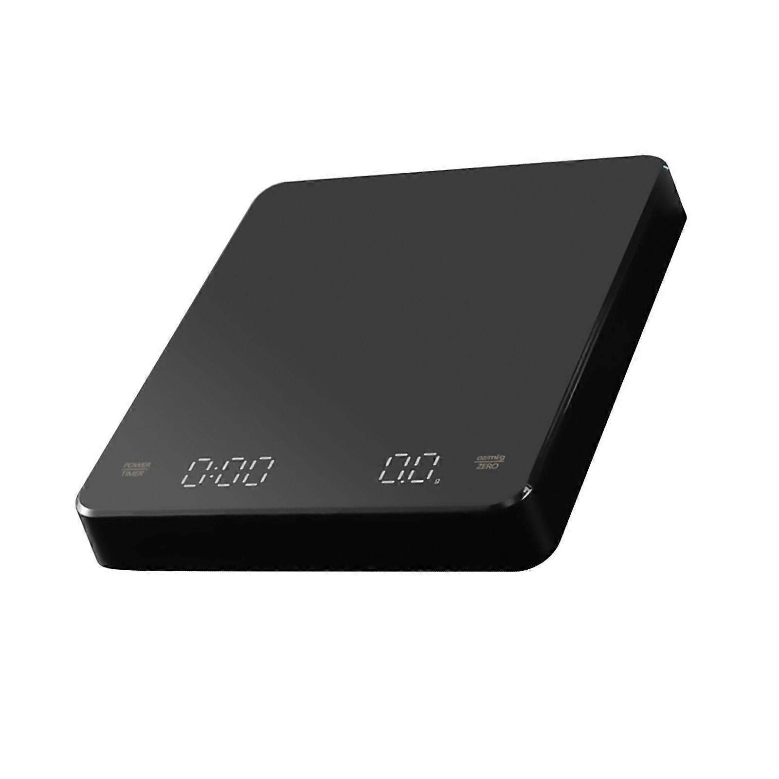Digital Coffee Scale with Timer LED Screen Espresso Scale Built-in Battery 3kg Max.Weighing 0.1g High Precision Measures in oz/ml/g Kitchen Scale for