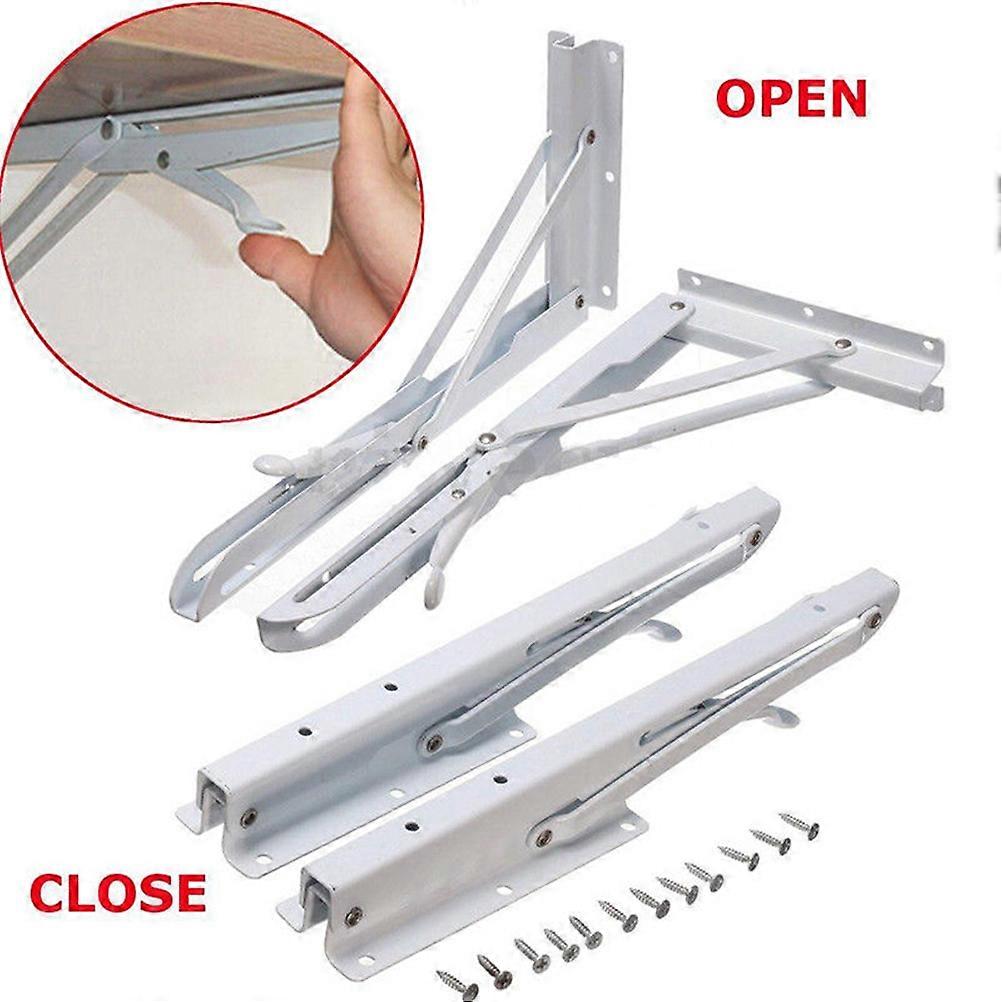 Spring Loaded Triangle Shelf Bracket for Folding Support 2Pcs Set