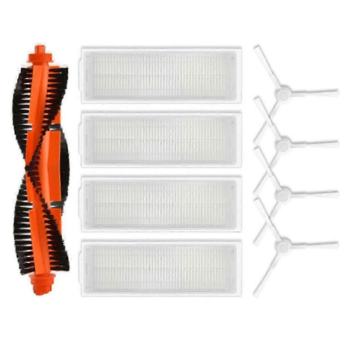 Suitable for Xiaomi Robot Vacuum S10 S12 9Pcs Replacement Side Brush Main Brush B106GL