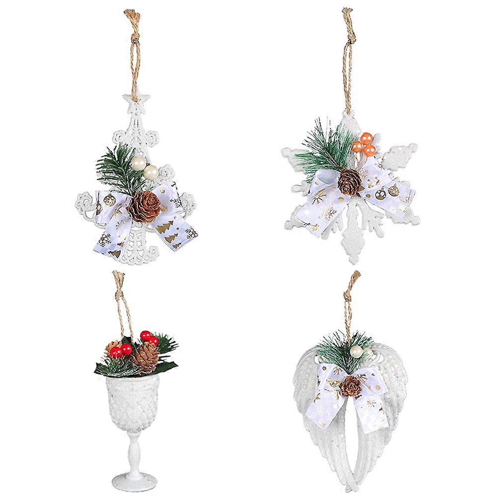 Christmas Tree Decoration Pine Cone Hanging Ornament for 8Pcs