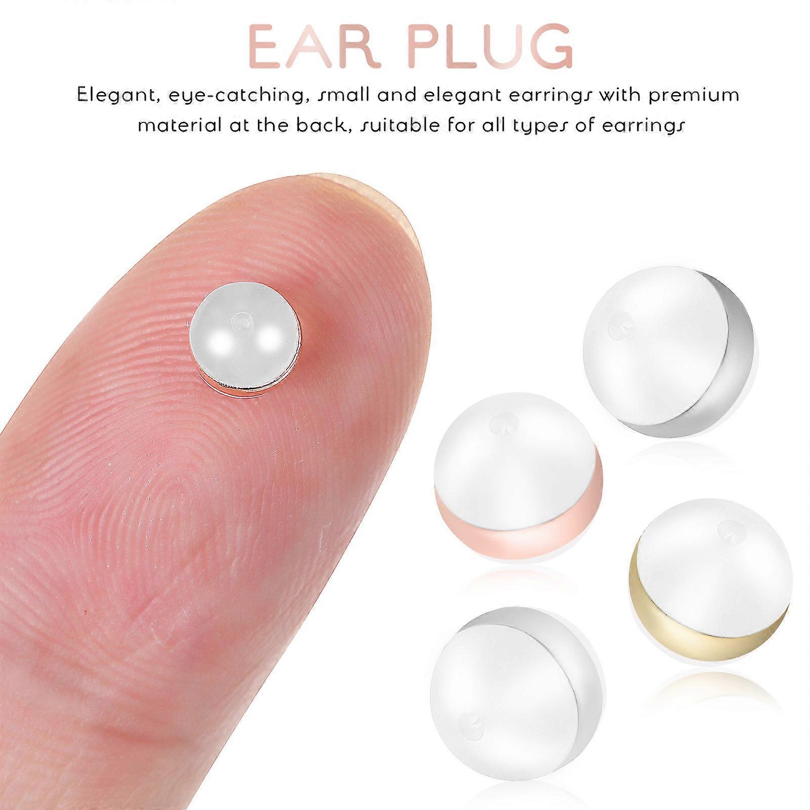 Silicone Earring Backs Secure Ear Locks Replacement Ear Stud Backs 16Pcs