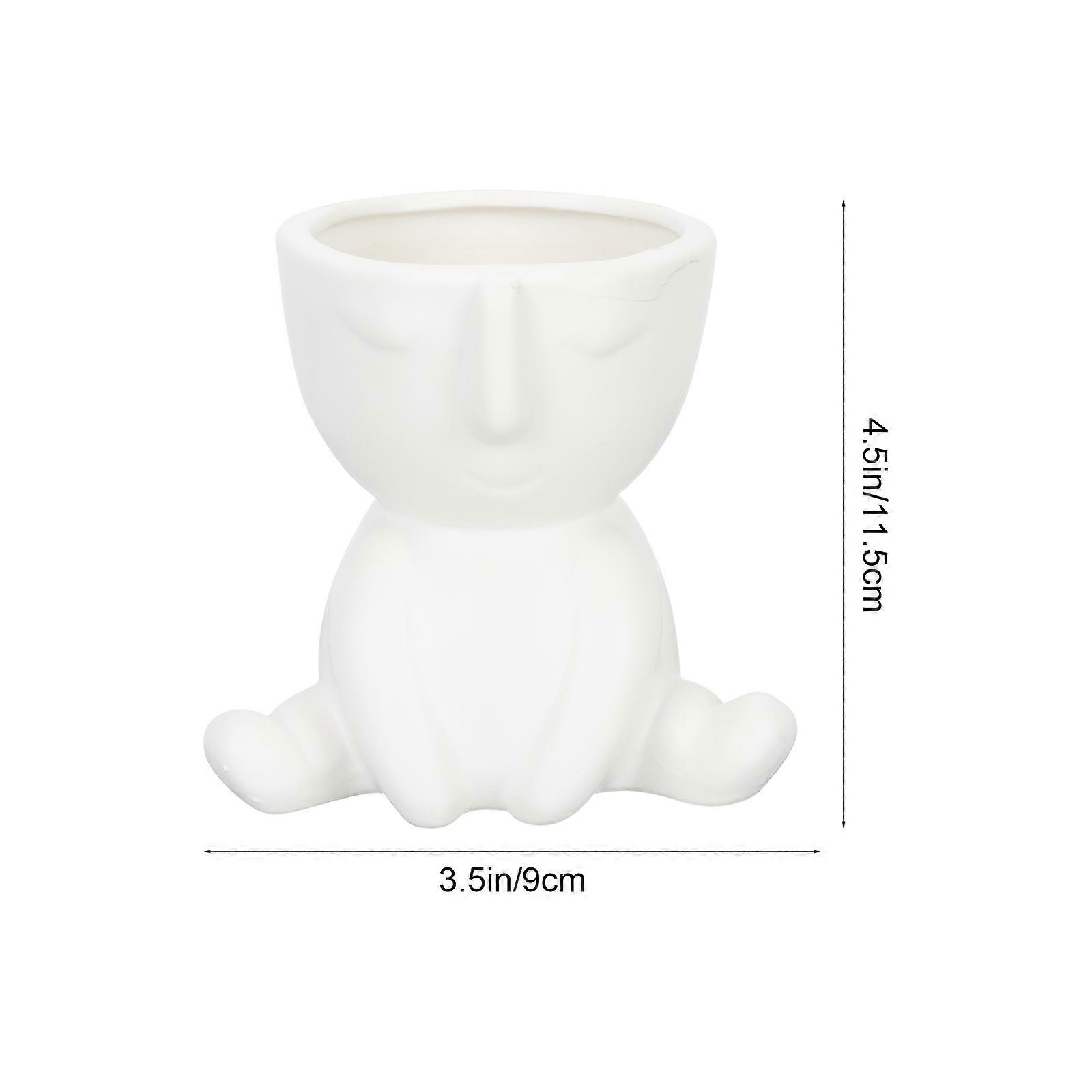 Ceramic Flower Pot Desktop Flower Holder for Home Use