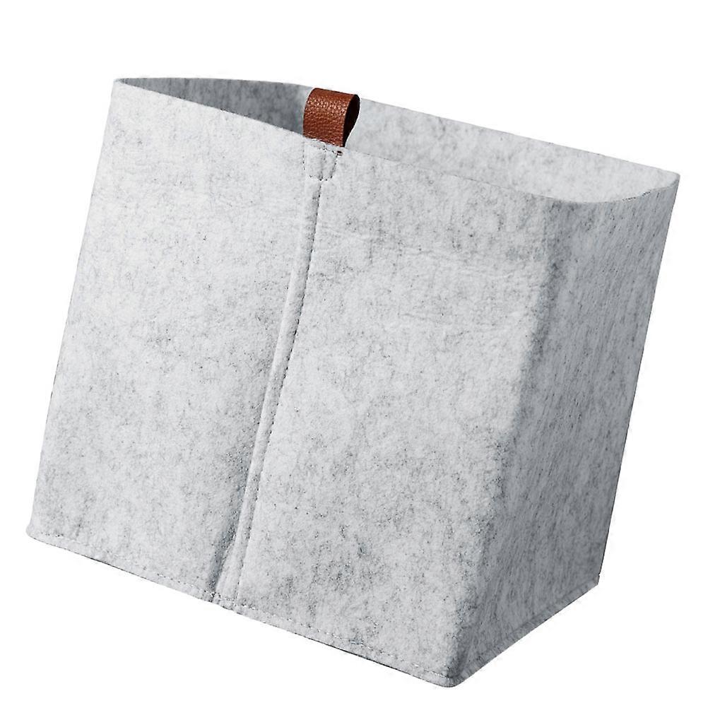 Rectangular Felt Basket Storage Container For Nursery Item Dark Grey Suitable For Home Use 1Pcs