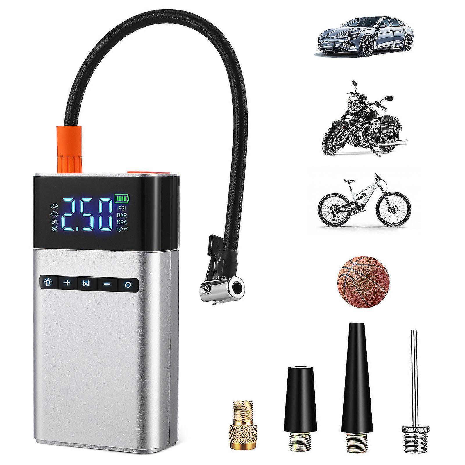 Car Air Inflator and Jump Starter with Display Screen for Vehicles 12000mAh