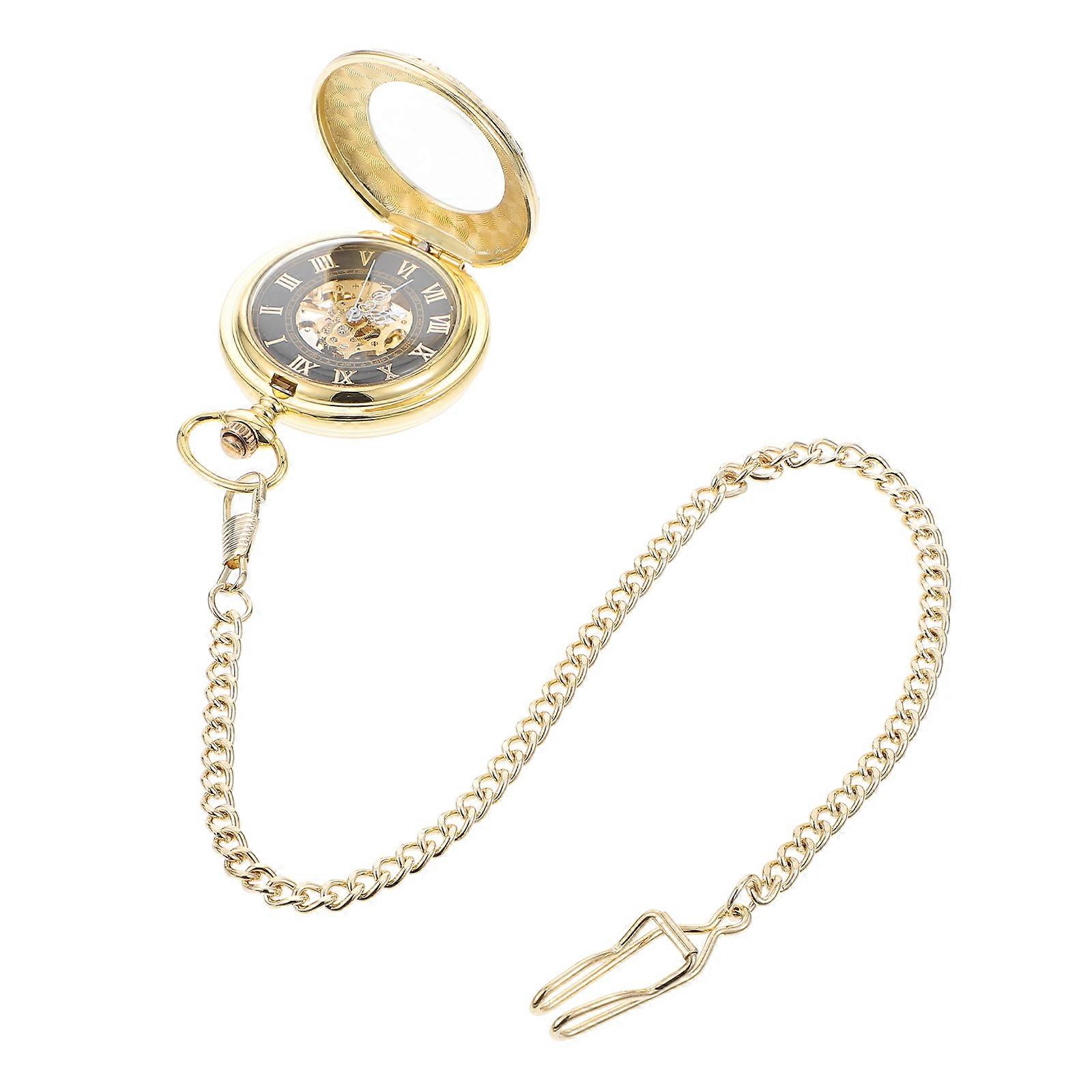 Steampunk Pocket Watch for Decoration with Roman Numerals Markers