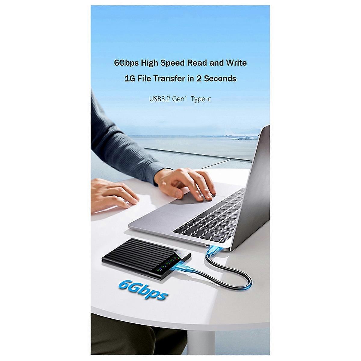 Type-C Portable Hard Drive Chassis Intelligent Digital Display