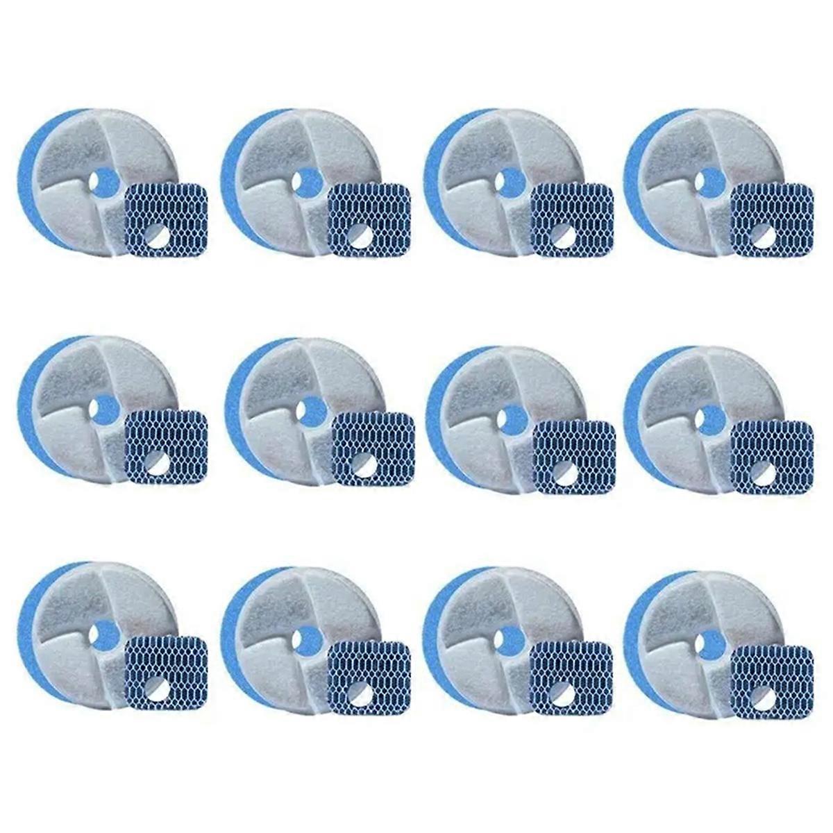 12PCS Replacement Filters for Cat Dog Fountain Pet Cat Water Drinker