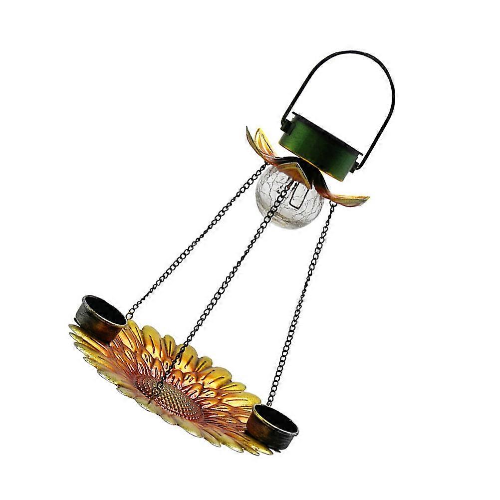 Solar Bird Feeder Lantern for Backyard Hanging Use