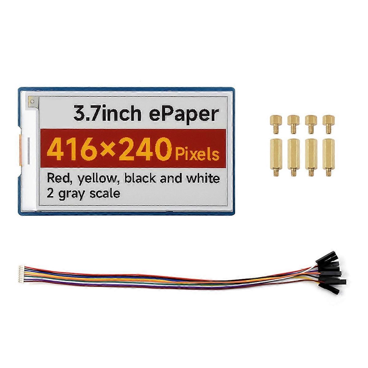 3.7inch E-Paper Display Module 416x240 Red-Yellow-Black-White for ESP32 STM32