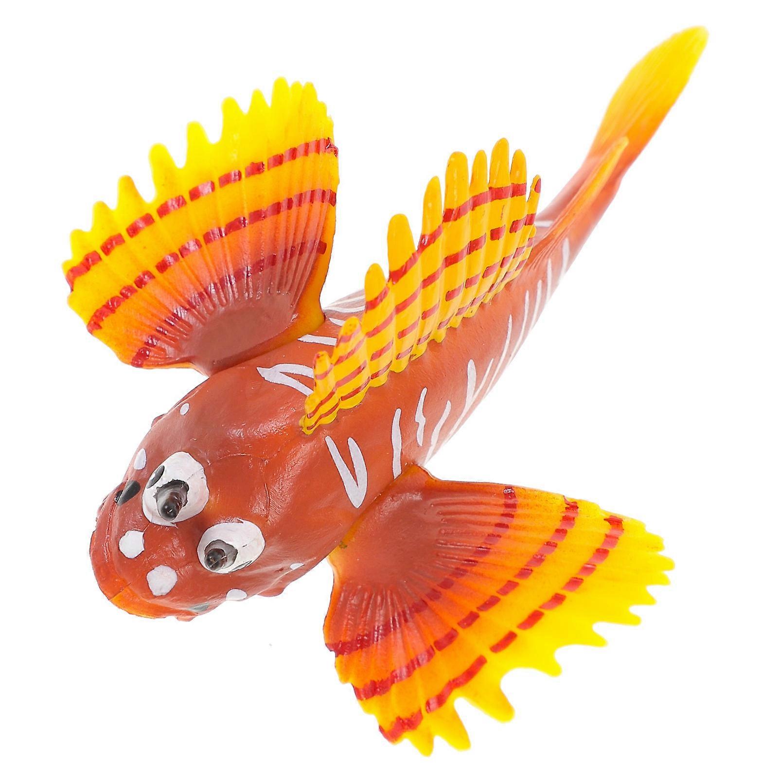 Realistic Simulation Fish Figurine Plastic Model for Education 4Pcs