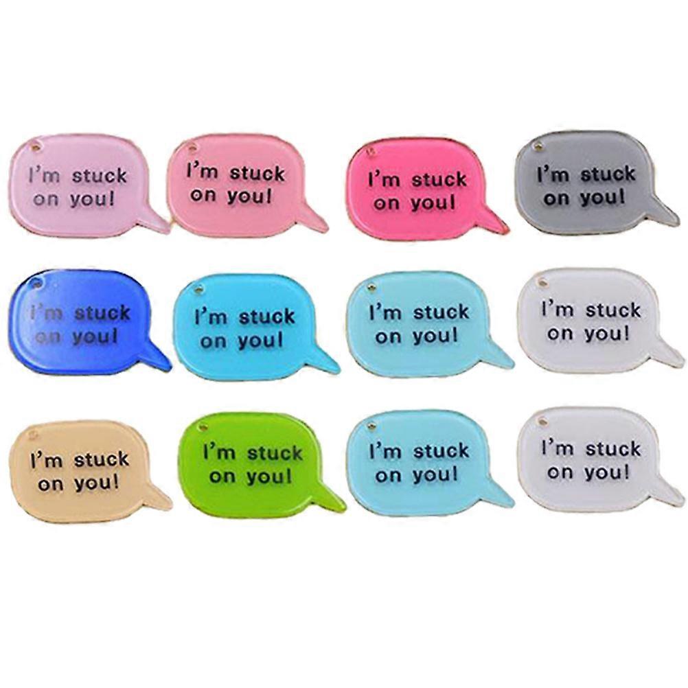 Bag Key Chain Pendant Simple Pendant for DIY Crafting 36Pcs Set