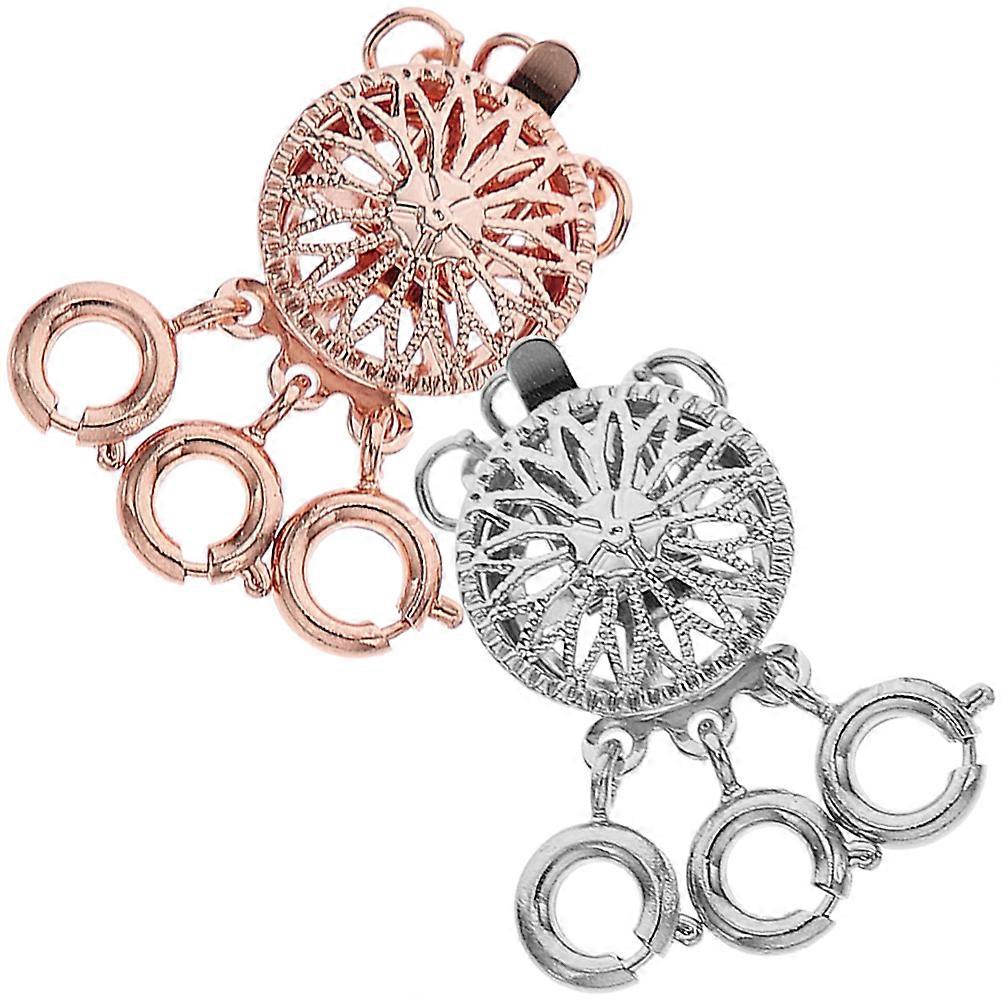 Clasps For Jewelry 4 Pcs Ideal For Bracelet Making Enjoying Necklace Creation With Oval Shape And Colorful Designs
