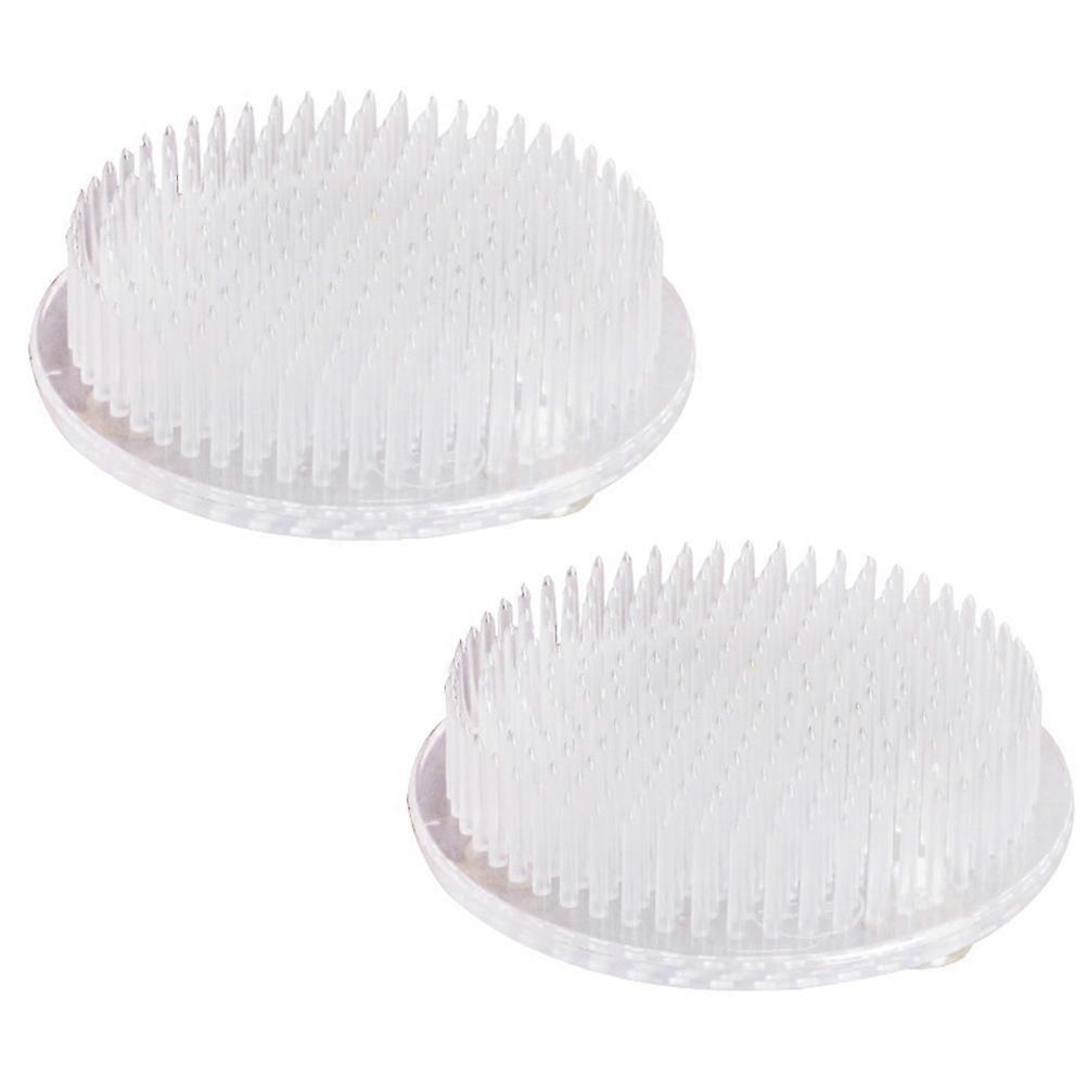 Flower Arrangement Holding Accessory Plastic Base for Fixing 2Pcs White