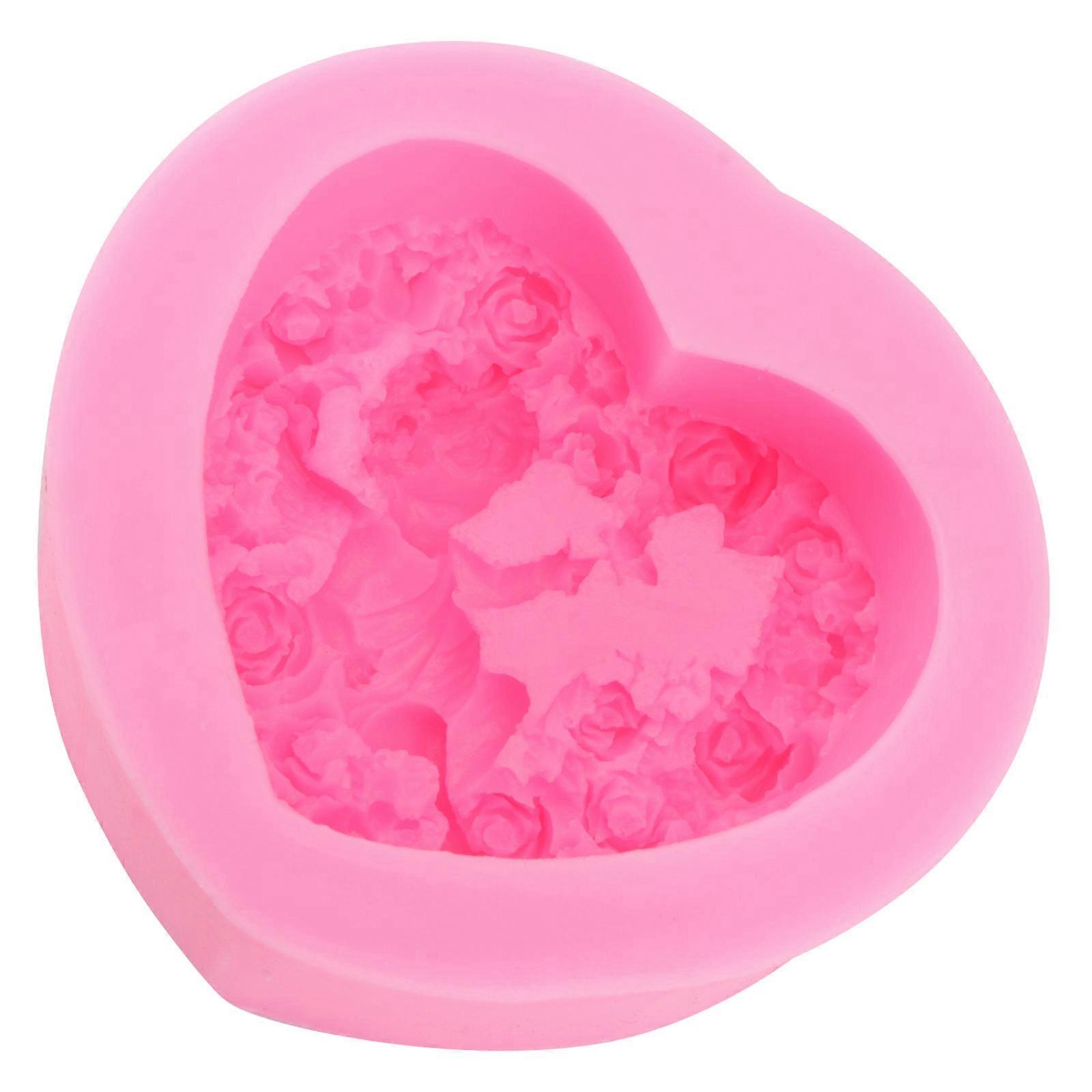 DIY Cake Mold Silicone Baking Mold for Kitchen 2Pcs Pink