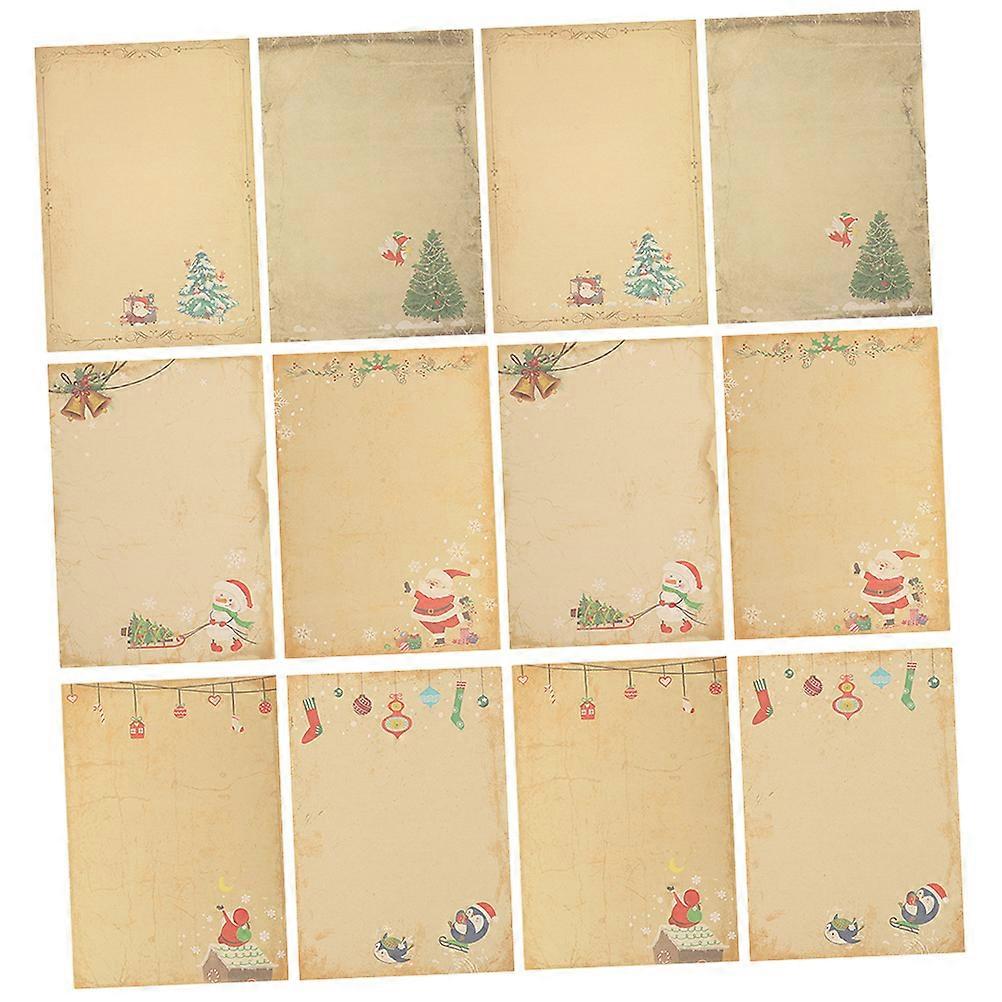 Retro Letter Writing Papers 288 Sheets For Students And Office Workers 21X14.5CM Versatile Use Christmas