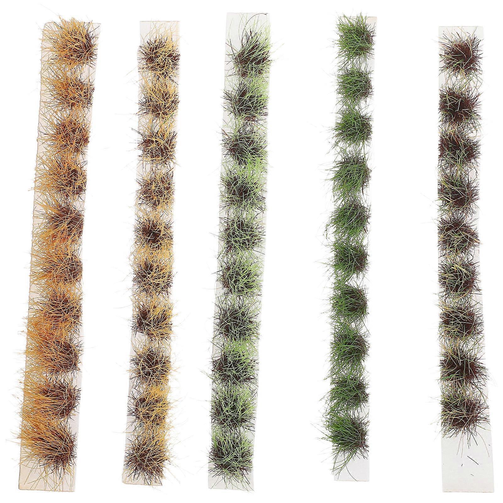Static Grass Tufts Model for Diorama 25Pcs Plastic Miniature Scenery Plants