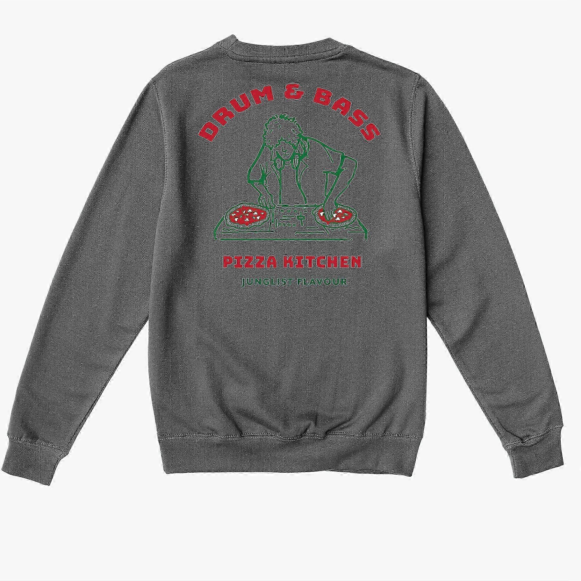Drum Bass Pizza Kitchen Black Sweatshirt