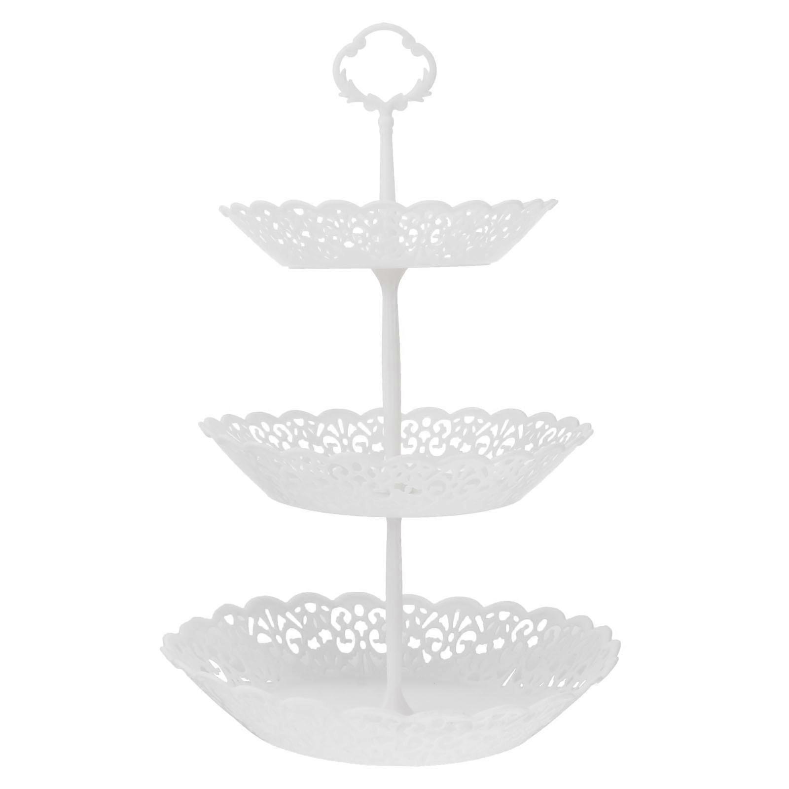 Round Fruit Display Stand For Wedding Home Party Serving Platter 26 X 40Cm Material 1Pack