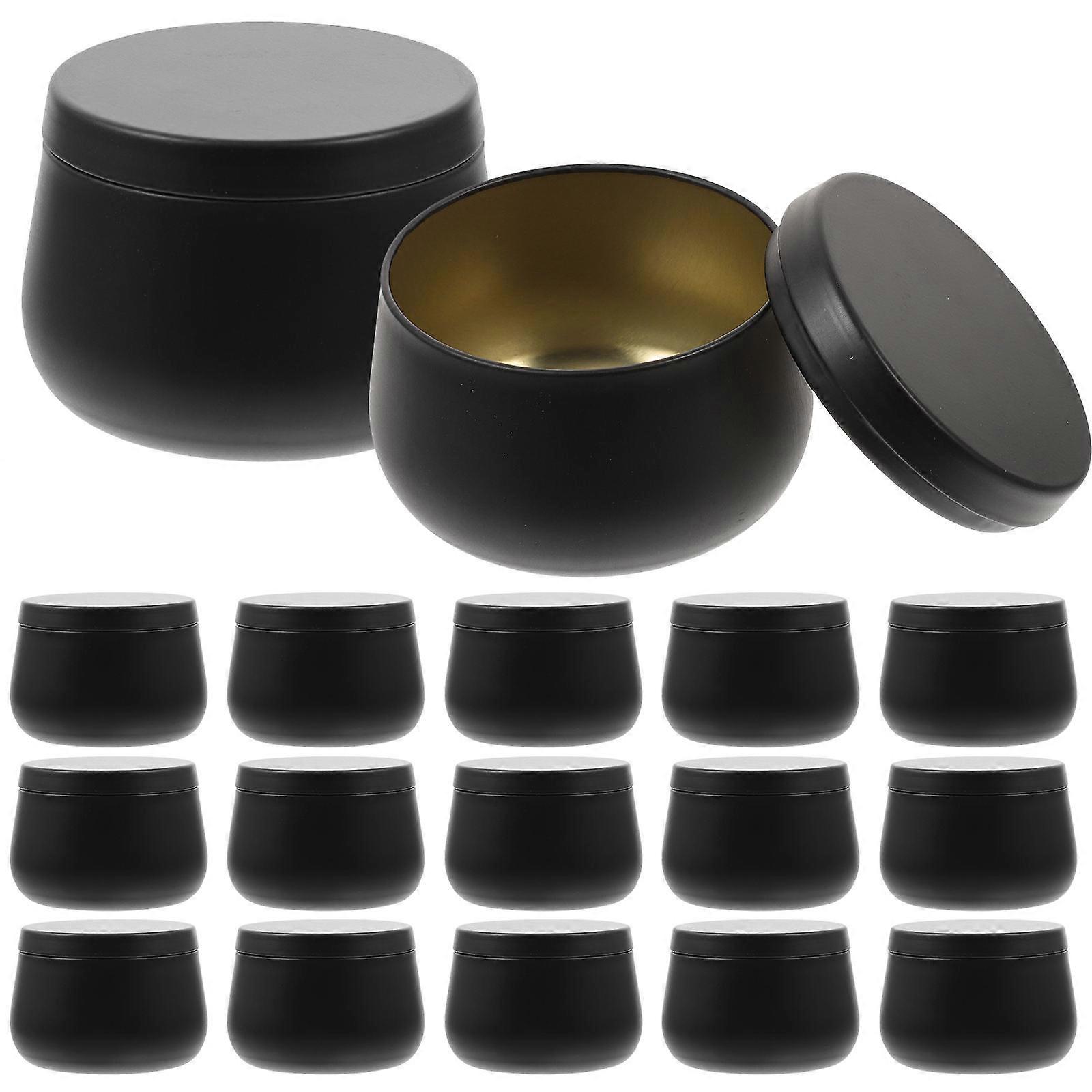 Round Tin Container 24Pcs Sealed Design For Candy Holder 4Oz Size Ideal For Kitchen Use