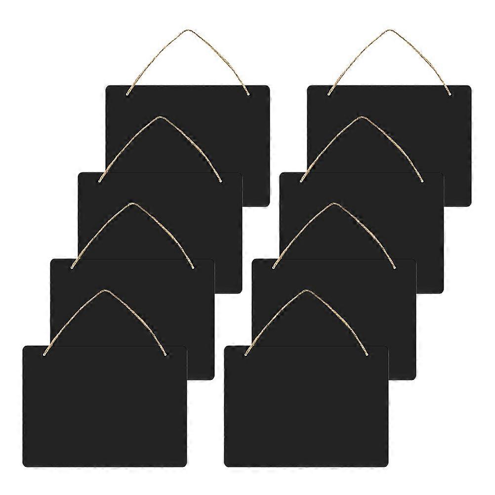 Hanging Blackboard Wood Message Board For Commercial and Home Use Information-displaying 23.00X17.00X0.30cm 8Pcs