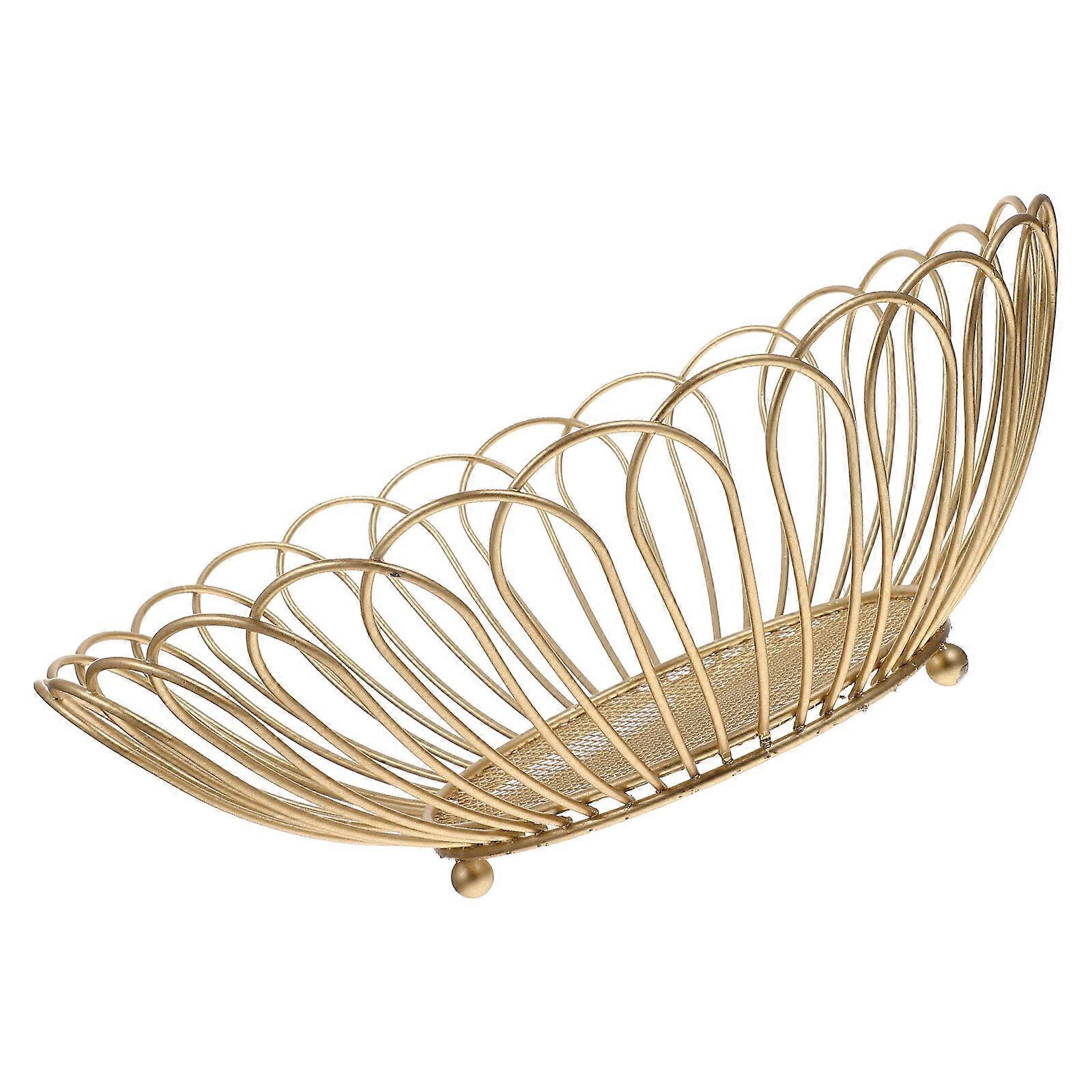 Iron Decorative Food Storage Tray for Party Use 2Pcs Plate