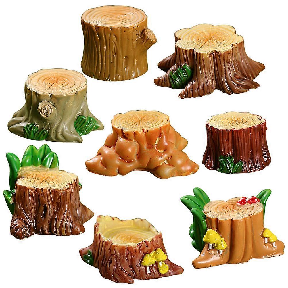 Resin Miniature Tree Stake Micro Landscape Decoration Set 40Pcs