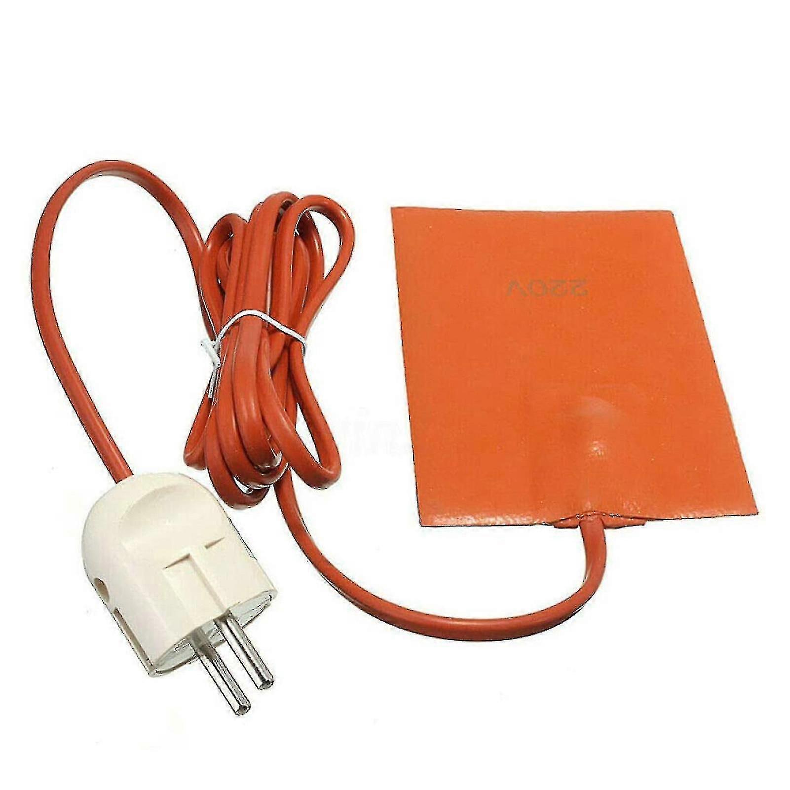 Laranja 250w carro aquecedor do motor do óleo tanque aquecedor almofada universal de silicone aquecedor almofada do óleo do óleo do motor do reservatório de reservatório almofada do tanque com eu plug-hao