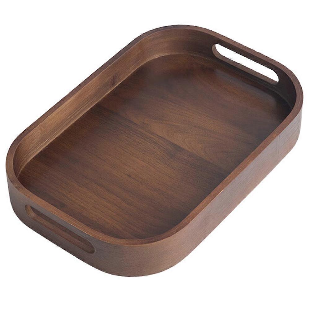 Tea Tray Small Tea Cup Storage Plate Solid Bamboo Tea Plate M