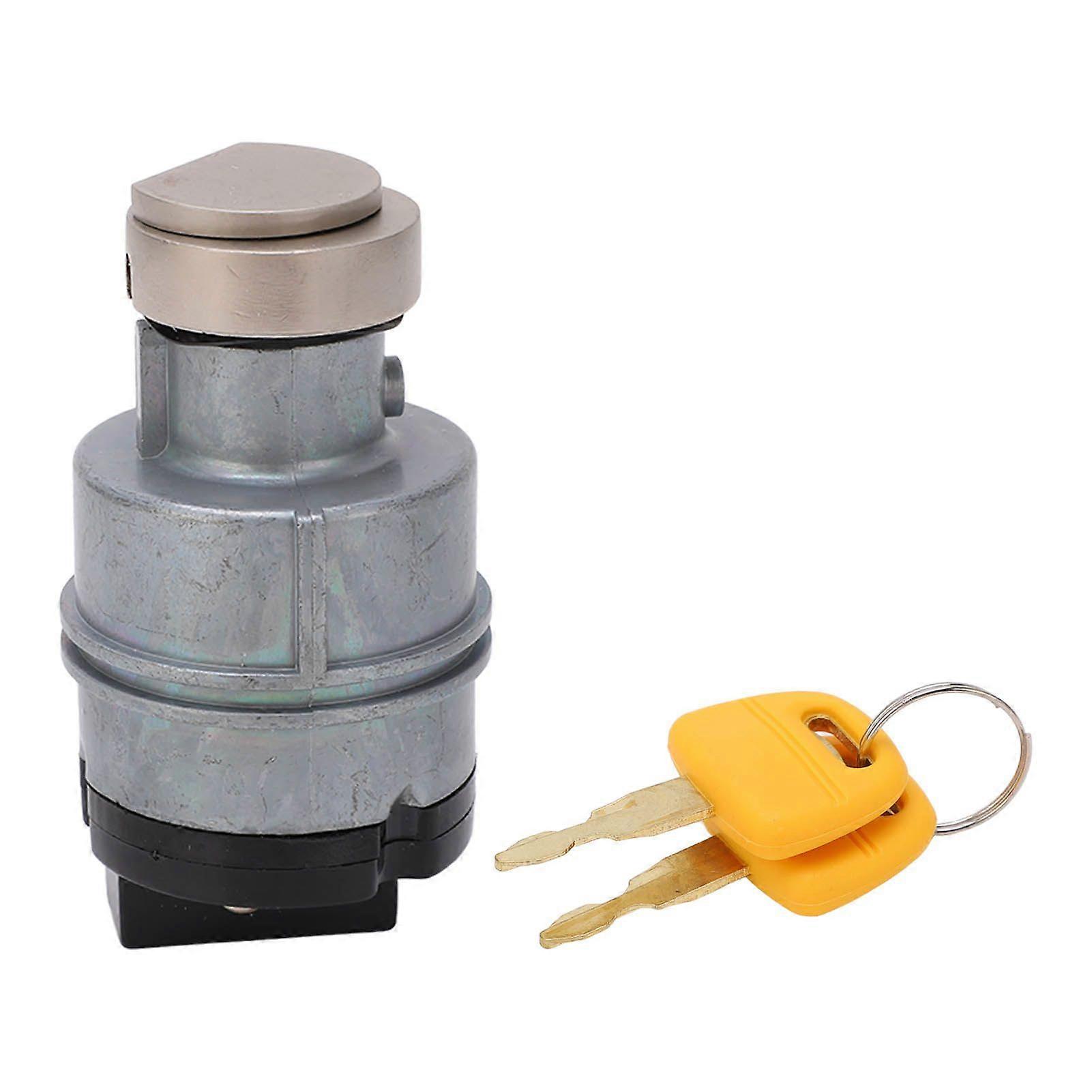 Excavator Ignition Start Switch Robust Red Copper Contact Starter Switch Replacement for KOBELCO SK 8