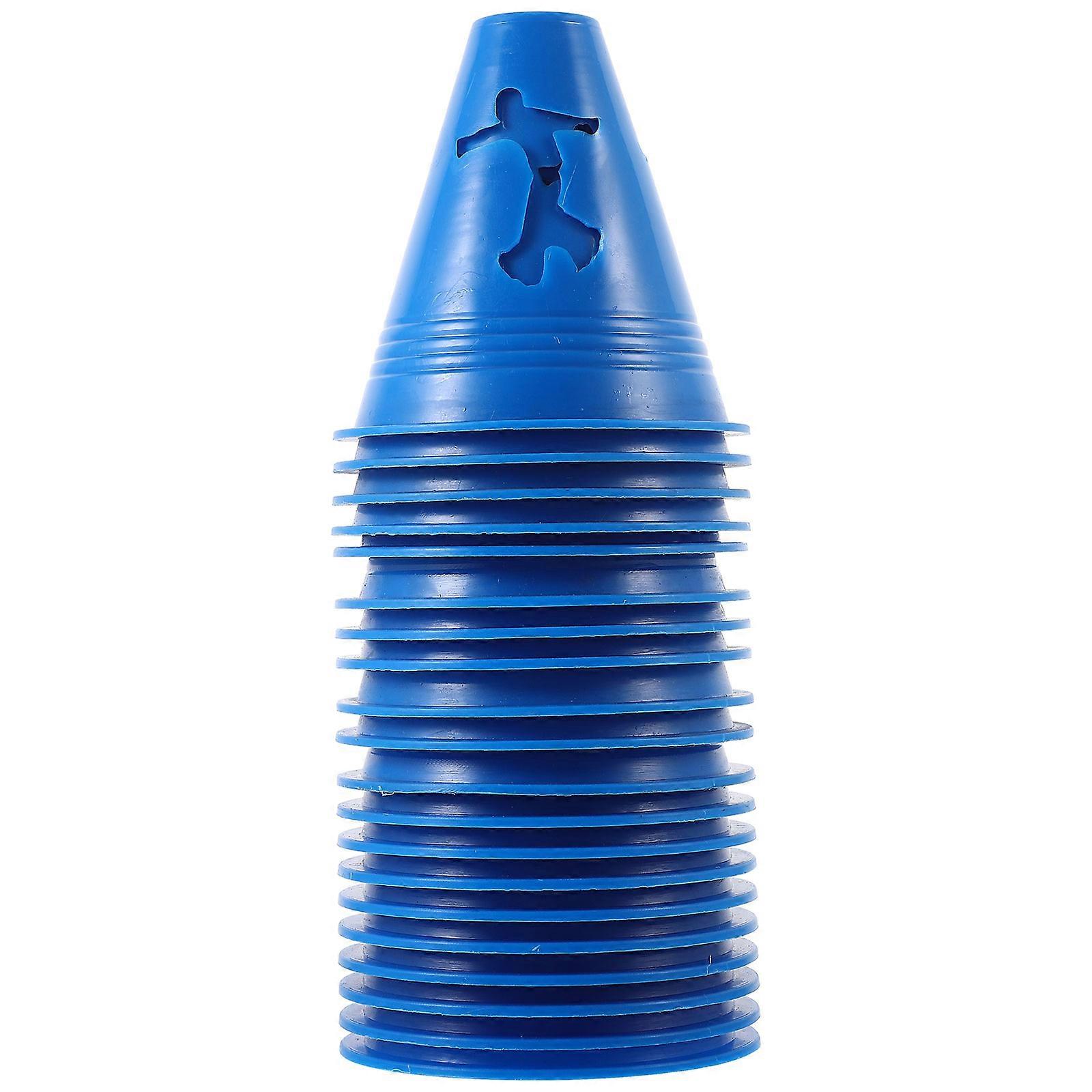 Field Boundary Marking Tools 100Pcs PE Material Small Cones For Football Training And Roller Skating Activities