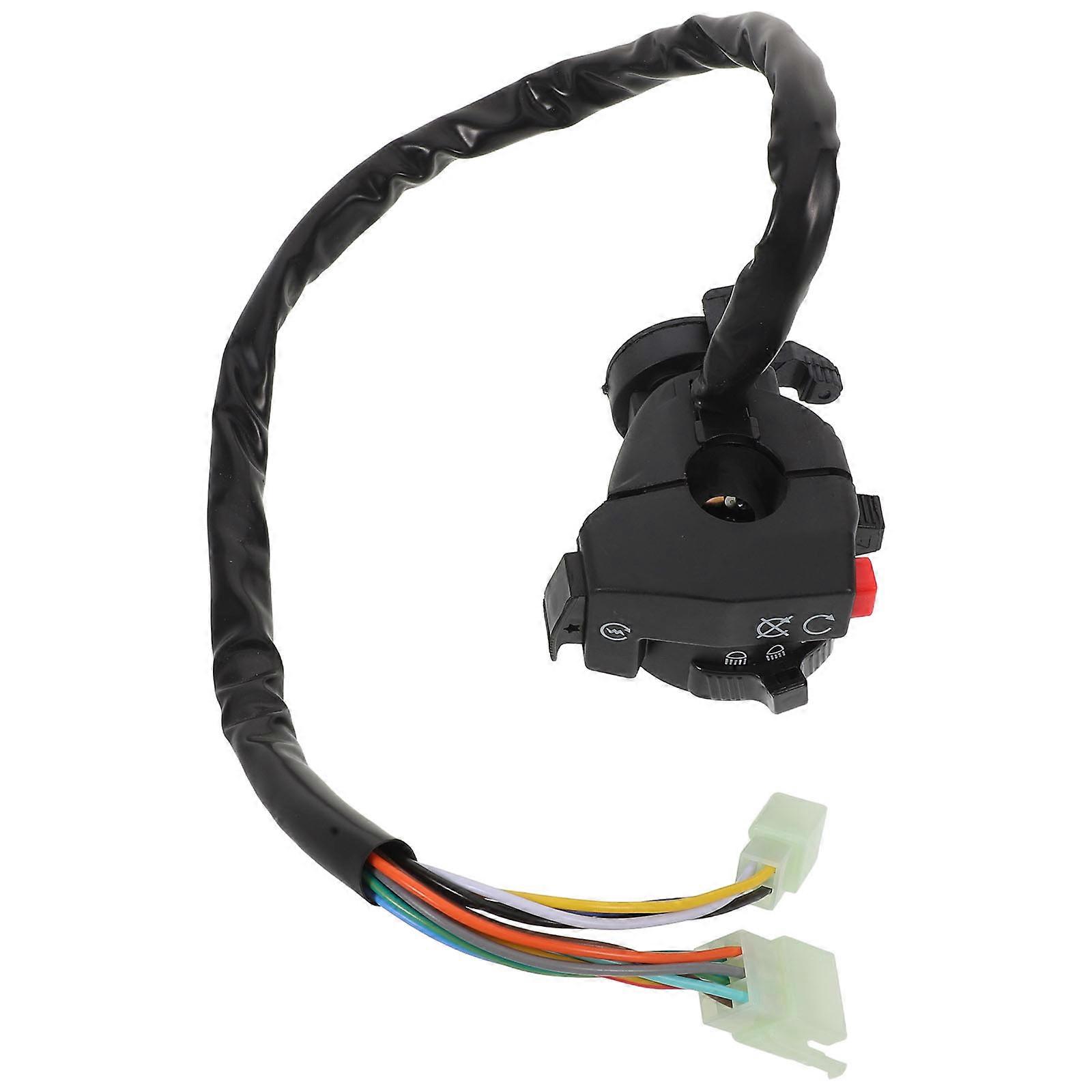 Control for Motorcycle Left Handlebar 5 Function Switch Assembly 2Pcs for Atvs