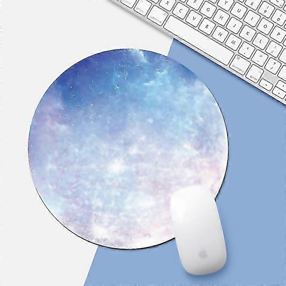 Rainbow Color Mercury Pattern Circular Mouse Pad Diameter