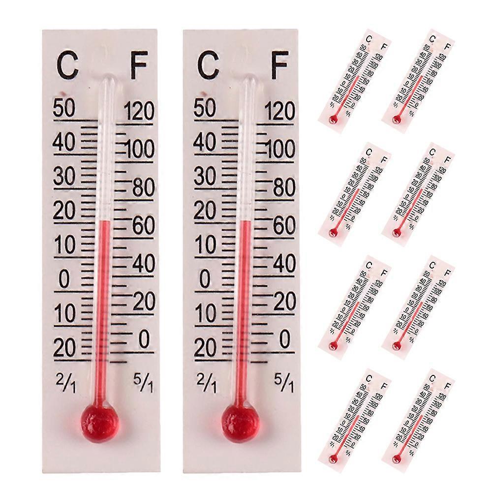 Dollhouse Thermometer Models Analog Thermometer for Temperature Measurement 10Pcs