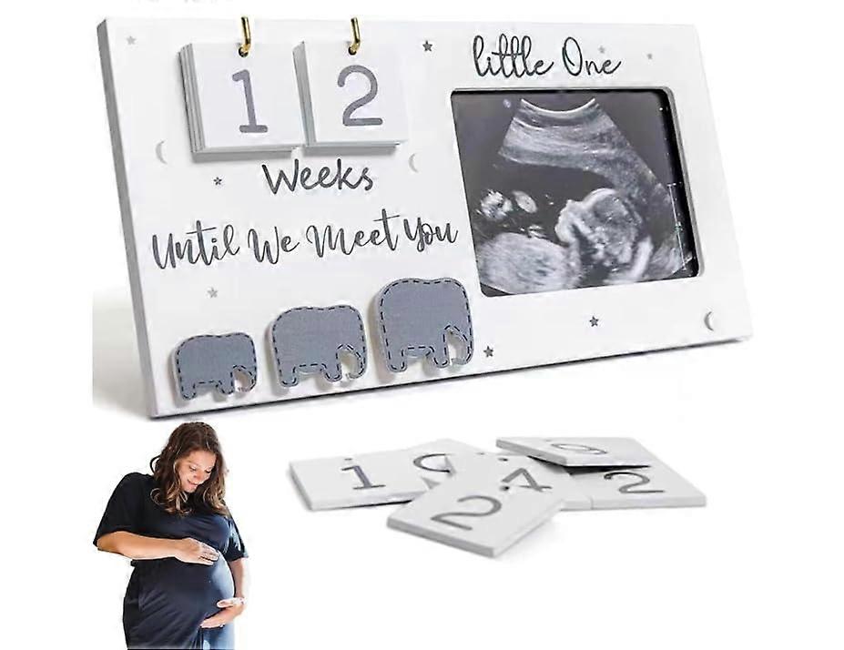 Baby Scan Photo Frames Single Piece Ultrasound Photo Frame Pregnancy Gift Week Countdown Calendar For Expectant Mothers