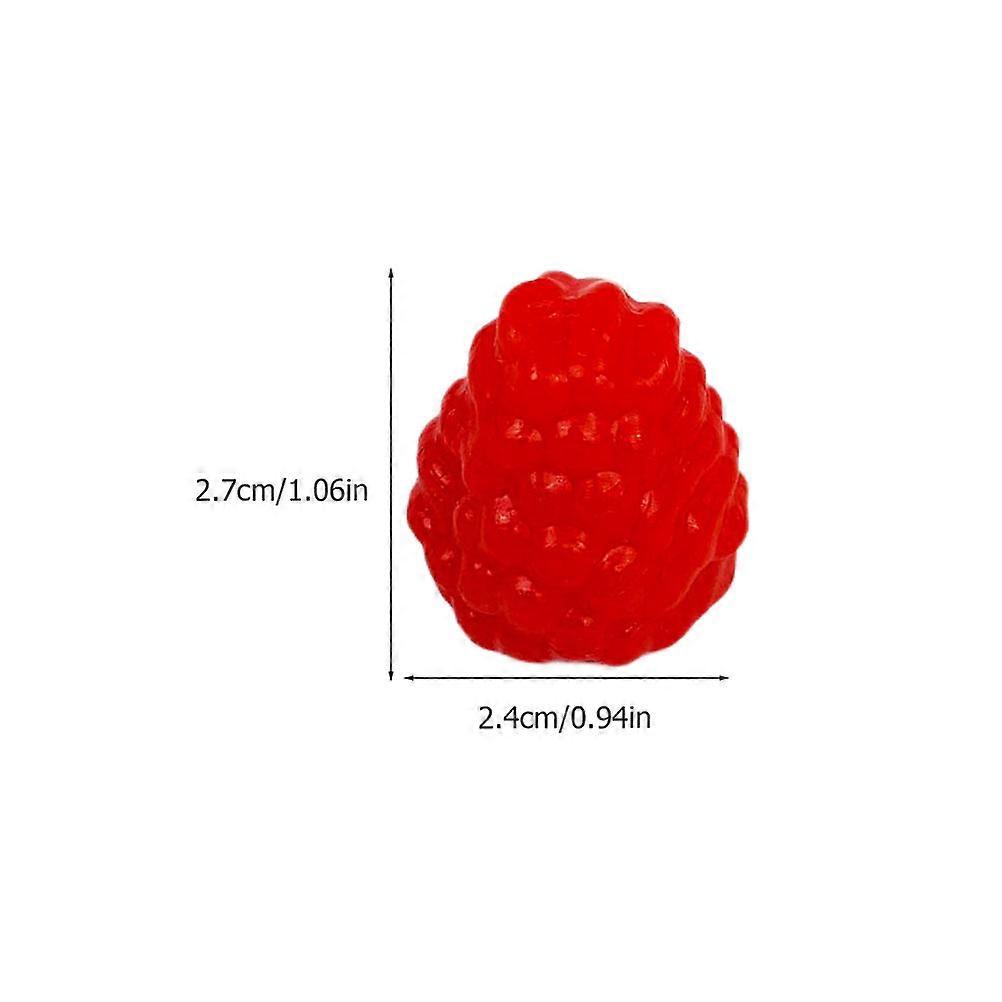 Artificial Raspberry Model Plastic Raspberry Model for Decoration 10Pcs