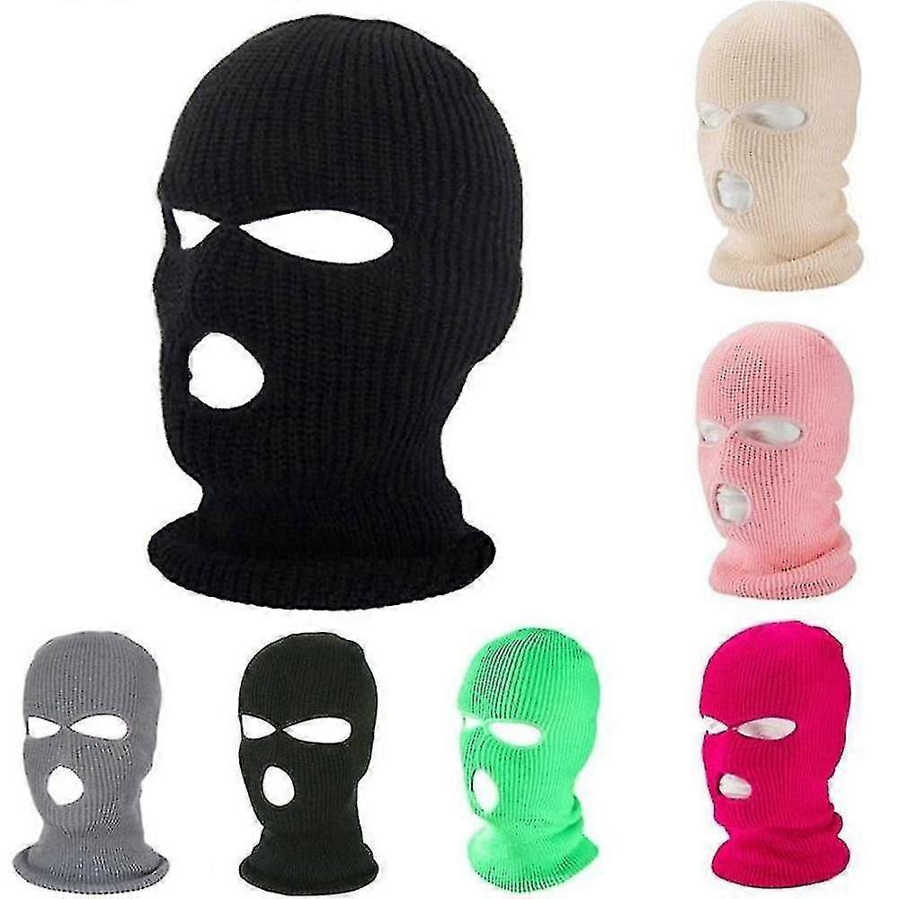 الرجال مواجهة قناع الشتاء سكي كاب 3 حفرة Balaclava بيني قبعة هود التكتيكية قبعة دافئة