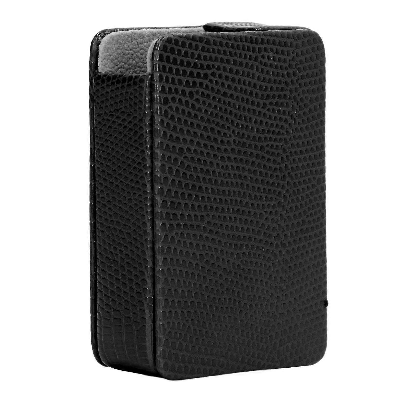 Lizard Design PU Leather Cigarette Box Holder Case 20pcs Black