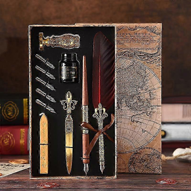 25-26 Quill and Ink Calligraphy Set - Refined Writing Kit in Decorative Gift Box for Artists and Calligraphers