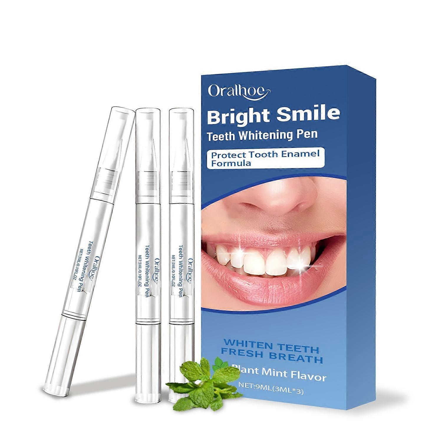 1-6PCS ORALHOE Stylo de blanchiment des dents 9ml Élimination des taches Blanchiment Protéger l’émail des dents Haleine fraîche pour