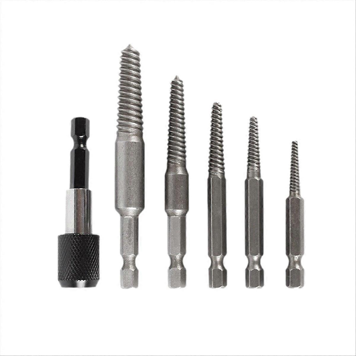 5 Pcs Extractor Drill Bit Set Hex Shank Bolt Screw Stud Extractor Extractor Tool Set