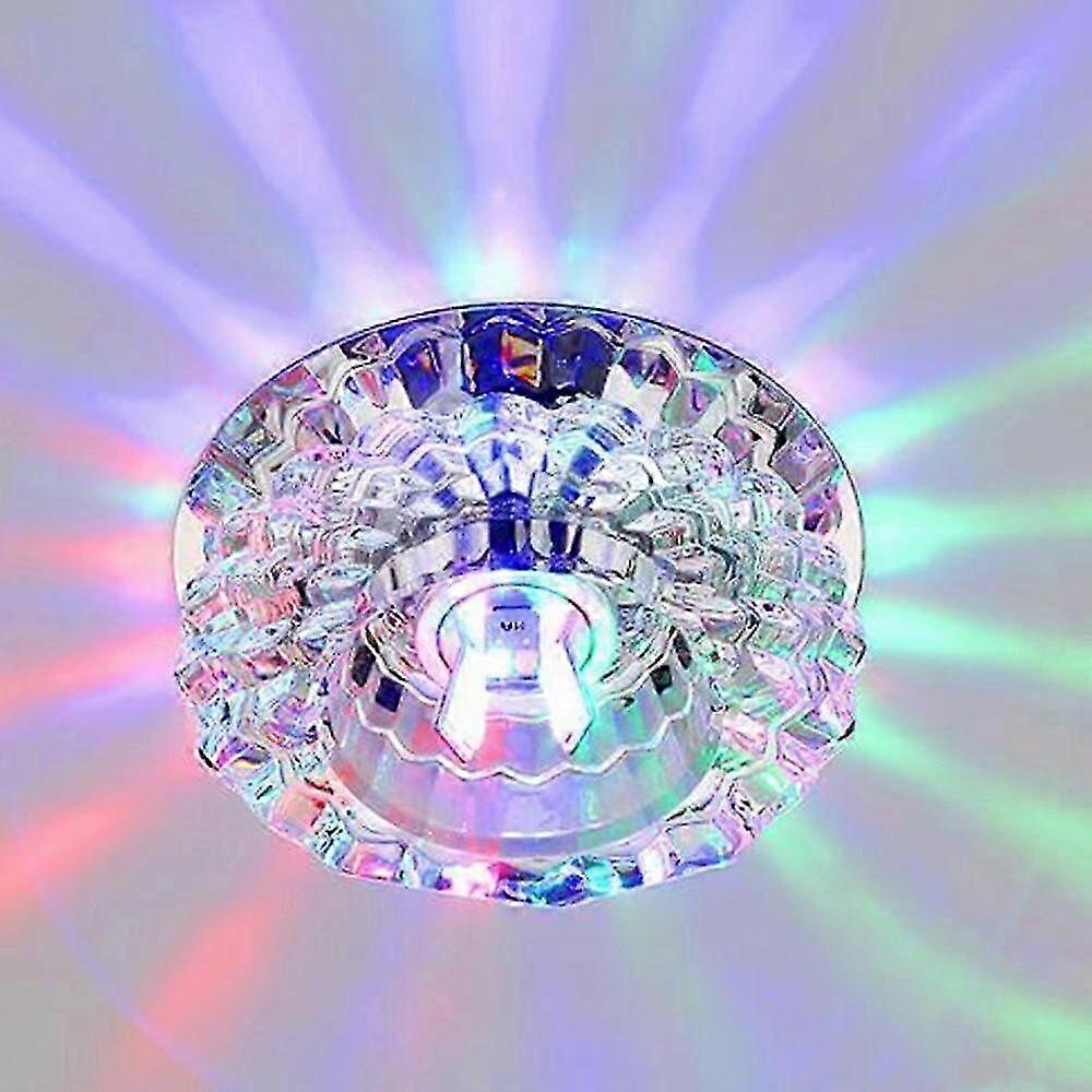 Modern Flush Mount Small LED Ceiling Light for Art Gallery Decoration Front Balcony Porch Crystal Light Corridors Light Fixture