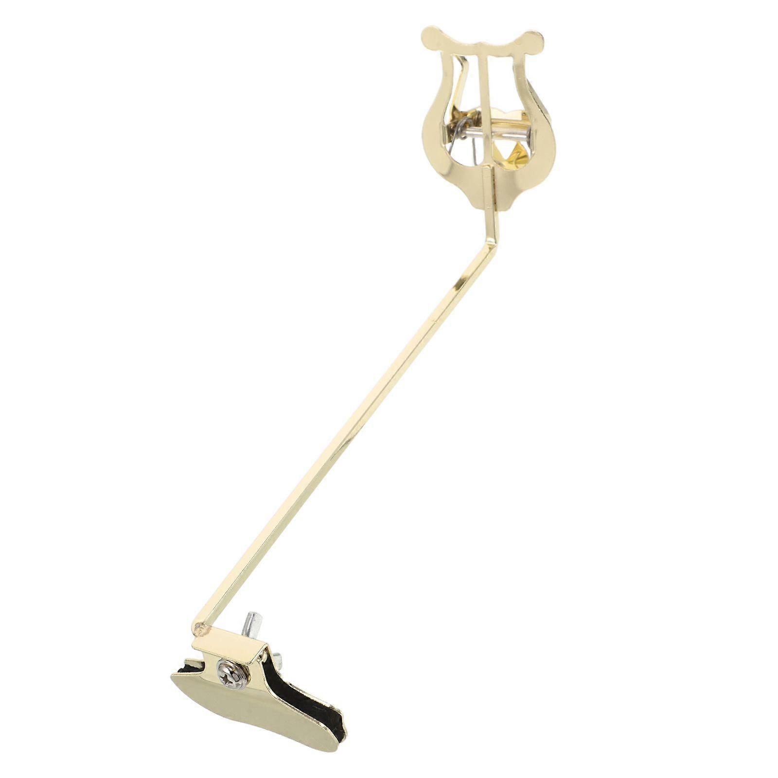 Alto Saxophone Lyre Marching Band Clamp-On Sheet Music Holder Clip for Alto Sax Portable Saxophone Accessory Golden