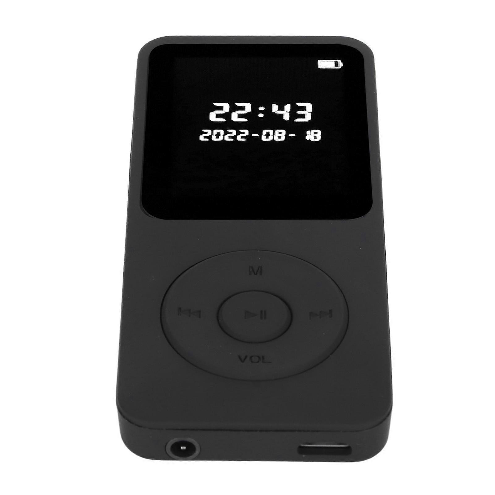 MP3 MP4 Player Bluetooth 5.0 Ultra Thin Digital LCD 1.77 Inch Screen Built in HD Speakers Portable HiFi Music Player With 64G Memory Card 